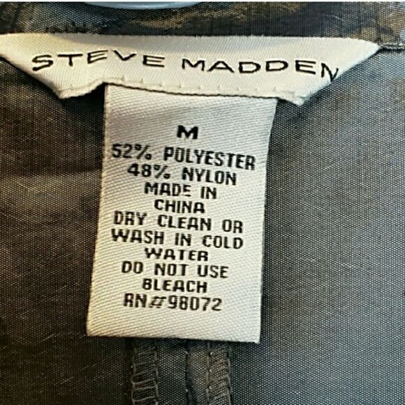 STEVE MADDEN Silky Metallic Gray Jacket Medium - Picture 5 of 5